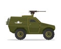 Modern Urban Military Vehicle Illustration