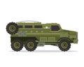 Modern Urban Military Vehicle Illustration