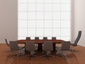 Modern, minimal boardroom