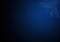 Modern Minimalist Abstract Circuit Pattern Dark Blue Gradient Background - Futuristic Digital Royalty Free Stock Photo