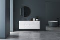 Modern minimalist bathroom interior, modern bathroom cabine Royalty Free Stock Photo