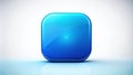 Modern Minimalist Blue Abstract App Icon Template A Clean Versatile Design Element for Mobile Apps Royalty Free Stock Photo