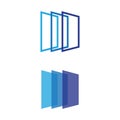 Modern and minimalist door windows logo