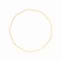 Modern minimalist gold geometric frame.