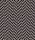 Modern Minimalist Herringbone Seamless Pattern with Dotted Diagonal Lines in Black and White Royalty Free Stock Photo