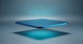 Floating Blue Platform with Shadow Royalty Free Stock Photo