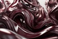 Modern Minimalist Industrial Design: Platinum and Deep Burgundy in Twisted Waves