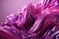 Modern Minimalist Industrial Design with Violet and Pink Twisted Waves - 3D Render in Unreal Engine 5 Royalty Free Stock Photo