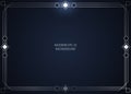 Modern minimalist silver frame on dark blue background