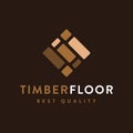Modern minimalist timber floor logo icon vector template