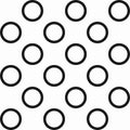 Modern minimalist vector pattern with circular grid, polka dot, lattice, mesh or net. Seamless abstract geometric background with Royalty Free Stock Photo