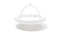 Modern Minimalist White Baby Bouncer: A 3D Rendered Design Royalty Free Stock Photo