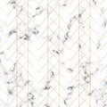 Modern minimalist white marble texture with gold geometric lines pattern. Background for designs banner, card, flyer, invitation,