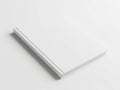 Modern minimalist white picture frame against white background Royalty Free Stock Photo