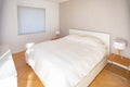 Modern, minimalistic bedroom Royalty Free Stock Photo