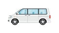 Modern minivan isolated vector illustration