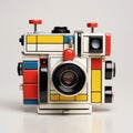 Modern Mondrian Camera With Playful Retro-futurism