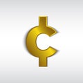 Cent money symbol vector illustration