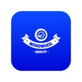 Modern mono wheel icon blue vector