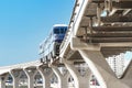 Modern Monorail in Dubai, Palm Jumeirah, United Arab Emirates Royalty Free Stock Photo