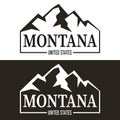 Modern Montana USA State letterng logo vector illustration, Montana, USA