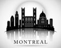 Modern Montreal City Skyline Design. Canada Royalty Free Stock Photo