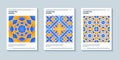 Modern moroccan mosaic art with layered gradient geometric composition . Paper cut 3d islamic geometric poster, cover, card