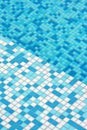 Modern mosaic pool floor pattern Royalty Free Stock Photo