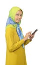 Modern moslem woman in hijab