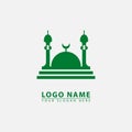 modern mosque dome minaret logo icon