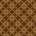 Modern motifs design on Indonesian batik with good brown golden color concept