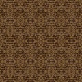 Modern motifs design of Jepara batik with soft dark brown color design