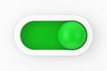 Modern Motion On Off Ball Slider Button Toggle Switch. 3d Rendering