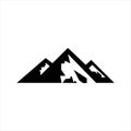 Modern mountain logo design