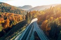 Mountain road between Sarajevo and Tuzla Royalty Free Stock Photo