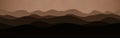 modern mountains ridges wild landscape - panoramic picture computer art texture background illustration Royalty Free Stock Photo