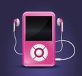 Modern mp3 player Royalty Free Stock Photo