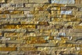 Modern Multi Color Stone, slate travertine sandstone Wall used for Background Royalty Free Stock Photo