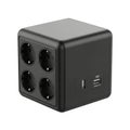 Modern multi-outlet power cube with usb ports Royalty Free Stock Photo