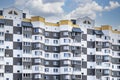 Modern multi-storey residential area. Construction of new residential buildings for young families. Modern housing construction. Royalty Free Stock Photo