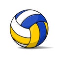 modern multicolored volleyball ball