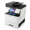 Modern multifunction office printer with touchscreen display Royalty Free Stock Photo