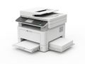 Modern multifunction printer with multiple paper trays Royalty Free Stock Photo