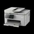 Modern multifunction printer with open tray Royalty Free Stock Photo