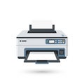 Modern Multifunction Printer with Scanner and Copier Functions Royalty Free Stock Photo