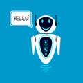 Modern multifunctional chat bot. Virtual assistant. Vector illustration.