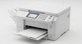 A modern multifunctional printer with a flatbed scanner and automatic document feeder Royalty Free Stock Photo