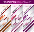 Modern multipurpose roll up banner