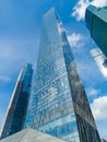 modern multistory architecture business center, selective focus