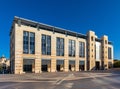 Modern Municipality City Hall in Safra Square at Jaffa Street in historic Old City of Jerusalem, Israel